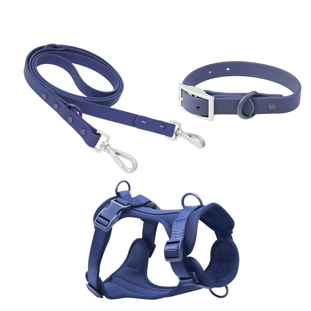 

Pet Products Purple Dog Harness and Leash Set Medium Dog Collar and Vest No Pulling Durable Pet Supplies Accessories Droshipping