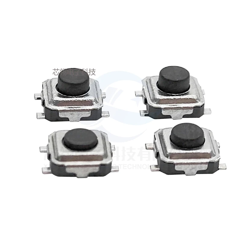 50PCS TS-A007 Tact Switch 3 * 3 * 1.5/1 7/2.0/2.5 Black Button 3x3 Four Foot SMD Disk