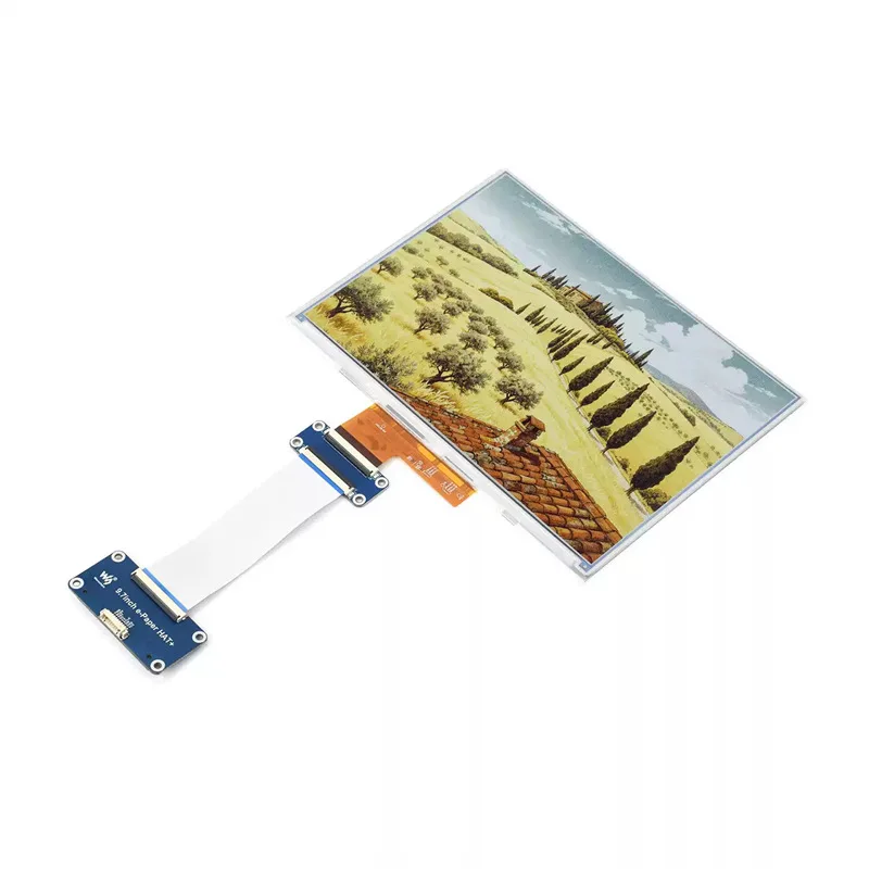 9.7 EInk E6 Full Color Display Panel Digital Calendar Planner 1120×784 SPI Interface Optional For HAT+ Standard Driver HAT