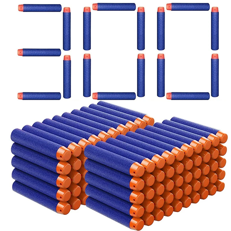 NONE 1000–50 Stück blaue Ein-Loch-Darts-Nachfüllschaumkugeln, Munition für Nerf N-Strike Elite Blasters Gun, 7,2 cm Pistolenzubehör 7