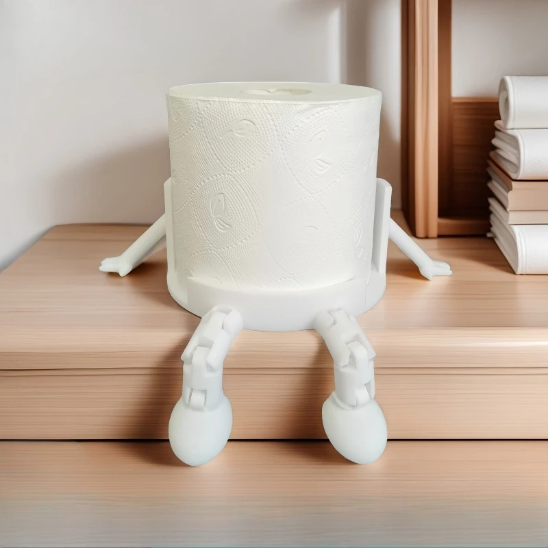 

3D Printed Tissue Holder, Home and Bathroom Toilet Paper Rack, Creative Papers Stand,Creative Ornament with Movable Joints