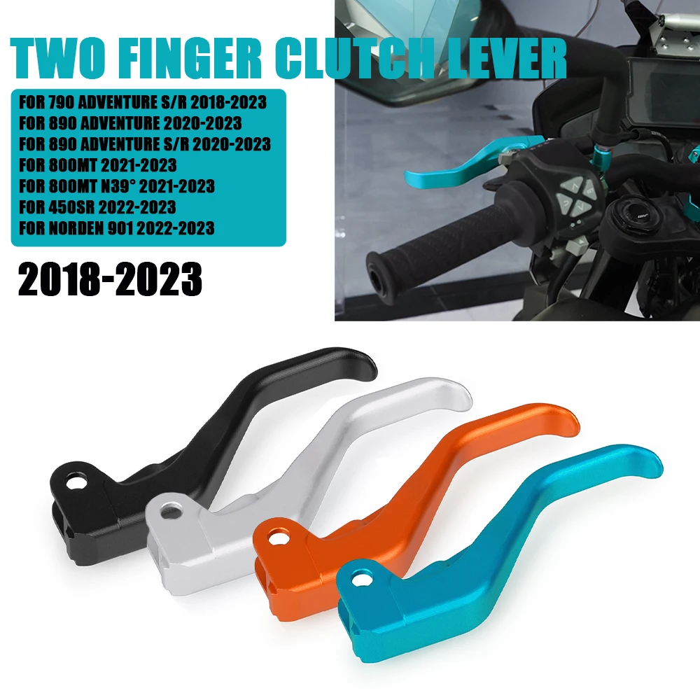 

Short Stunt Clutch Lever For 790 890 Adventure S/R CFMOTO 800MT N39° 450SR Husqvarna Norden 901 Two Finger Shorty Levers