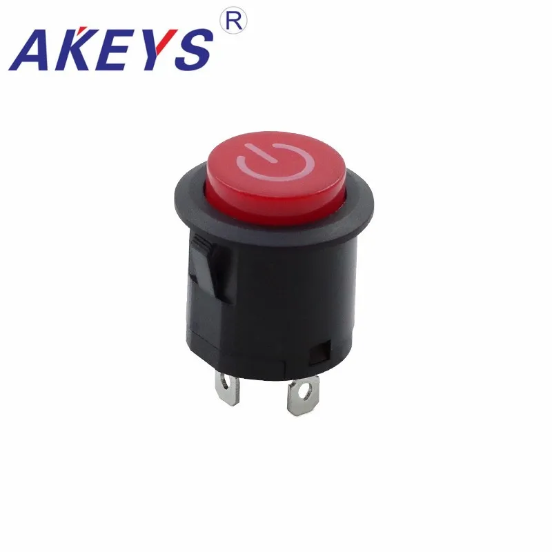 

3 шт. DS-422AD 18 мм красный самофиксационный переключатель блокировки электрической шины с круглой головкой