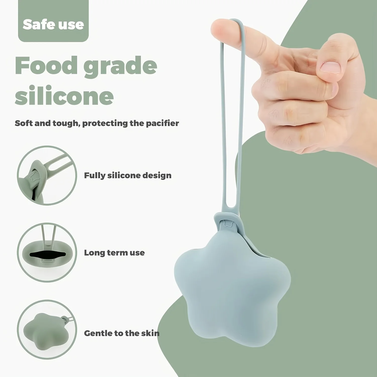 실리콘 젖꼭지 홀더 케이스, 실리콘 커버 파우치, 기저귀 가방용 실리콘 젖꼭지 보관 케이스, 동전 키 이어폰 홀더