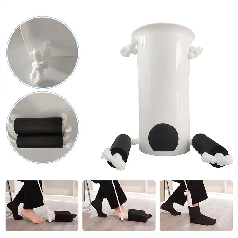 No Bending Sock Aid Easy On and Off Stocking U Shape Helper Easy On/Off Sock Aid Tool For Elderly Disabled Daily Use Elderly Car