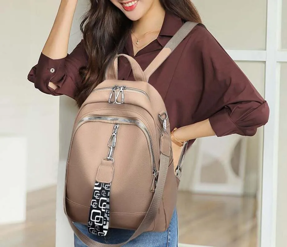 2025 Hot Sale New Luxury Designer Women High capacity Leather Backpack Fashion Shoulder Bags School Backpacks Travel Bagpack