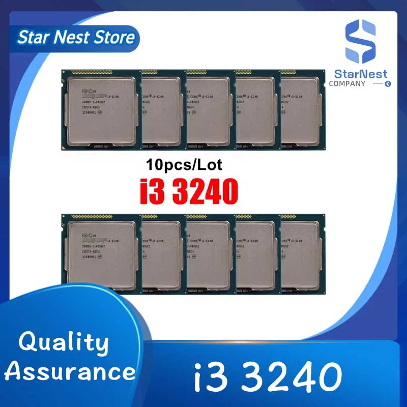 

10pcs/Lot core i3 3240 Dual-Core 3.4GHz LGA 1155 processor