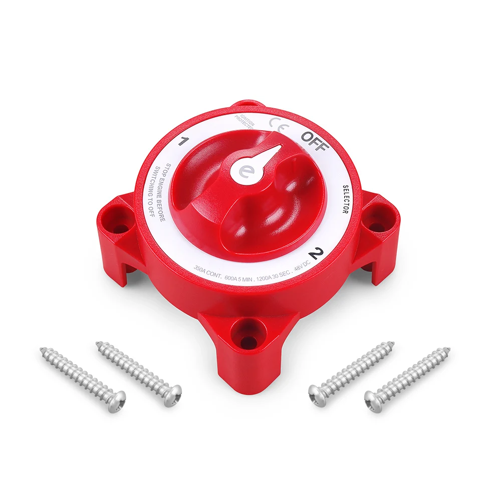 

For Marine Boat Truck RV ON and OFF AFD 11001 48V 350A Battery Disconnect Switch E-Series Selector Disconnect 3 Position 3 Pins
