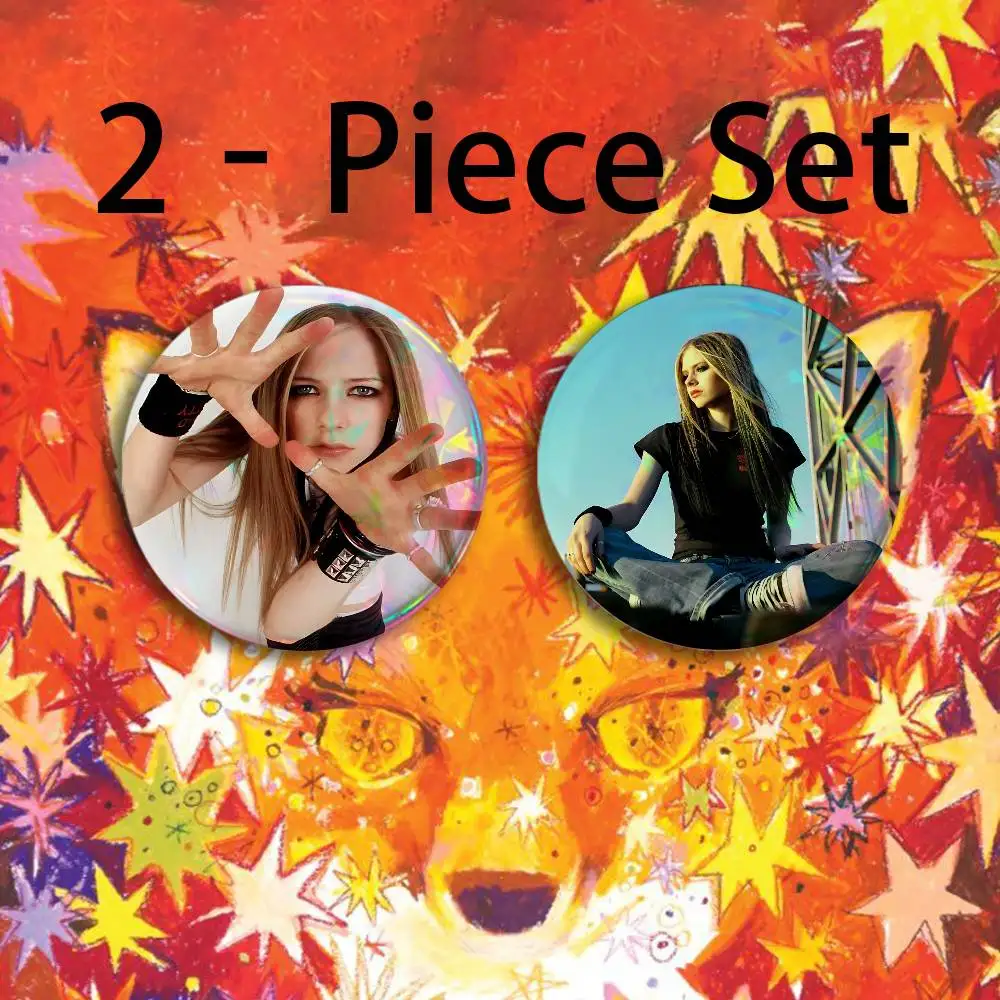 A-avril lavigne Button Badge Set Pin Single Pack Anime Merch for Ita Bags Badge Collectible Buttons