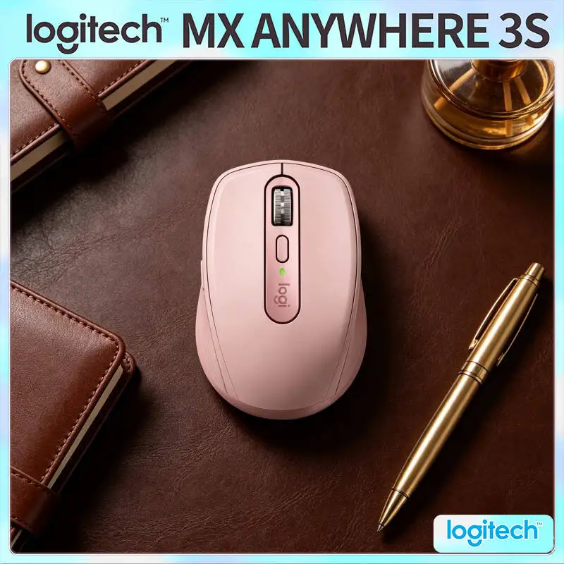 Office MX Anywhere 3S - 8000 DPI, 3-Device Bluetooth, Fast Charge, Perfect for Vape Store Desk & Daily Routine Work