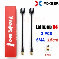 Foxeer Lollipop V4 Lollipop Omni 5.7G 2.6DBI Antena RHCP LHCP SMA MMCX Right Straight RHCP UFL Super Mini do RC FPV Drone 2PCS