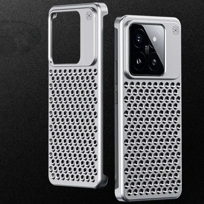 

Metal Cooling Phone Cover for Xiaomi 14 Pro Aluminum Heat Dissipation Phone Case for Xiaomi 14 Pro