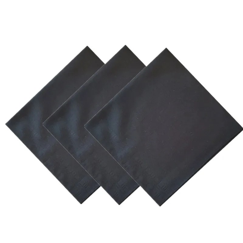 

3Pcs 43x43cm Square 100% Cotton Dark Color Striped Plaid Men Pocket Towel Wedding Party Gift Business Handkerchiefs