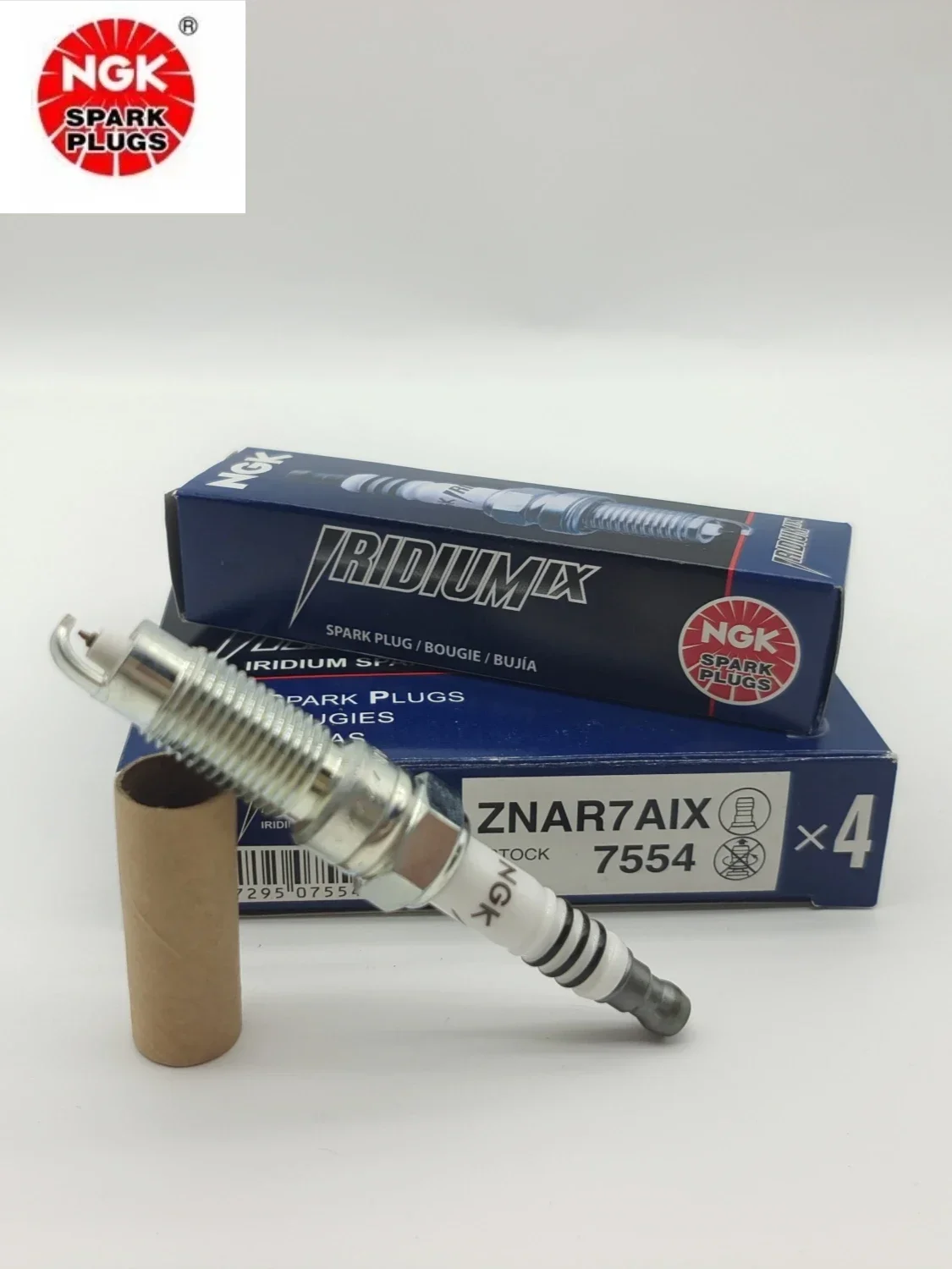 

Original NGK ZNAR7AIX 7554 Import Laser IridiumIX Alloy Spark Plug For Ford F-150 F-450 F550 Expedition 5.4L 6.8L Navigator 5.4L