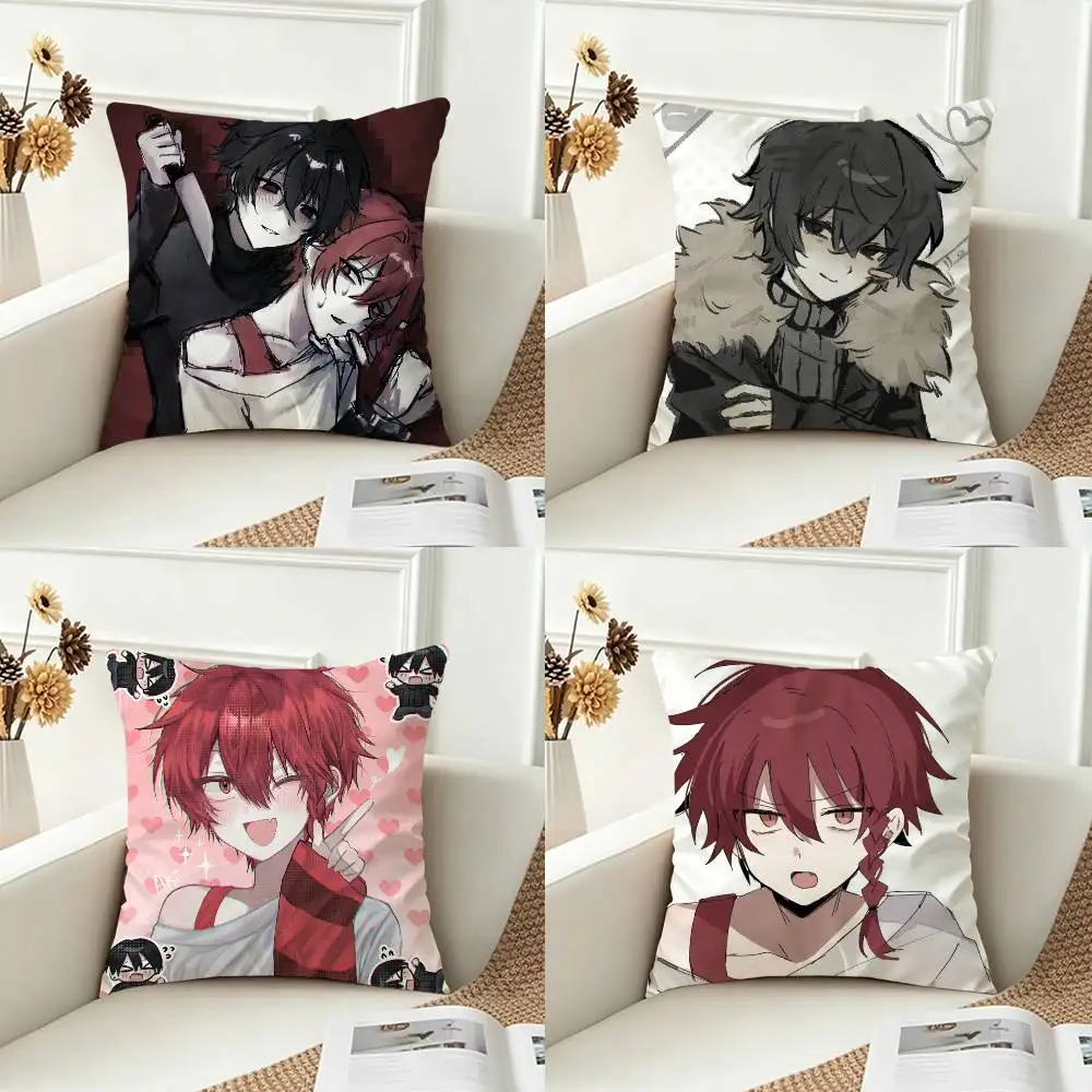 Z-ZENO Remake  Double-sided Printed Square Decorative Cushion Cover for Sofa Living Room Home Decor
