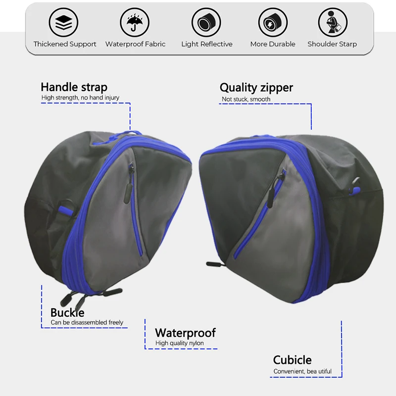 Saddle Luggage Bag Storage Organizer for Yamaha Tracer 9 GT Tracer 9 900 GT Tracer9 2020 2021 2022 image 4