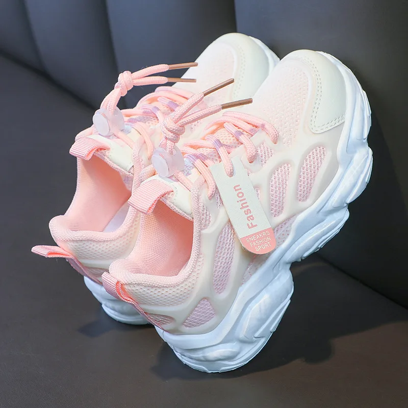 Girls' Shoes 2026 New Style Medium To Large Children's and Girls' Sports Shoes