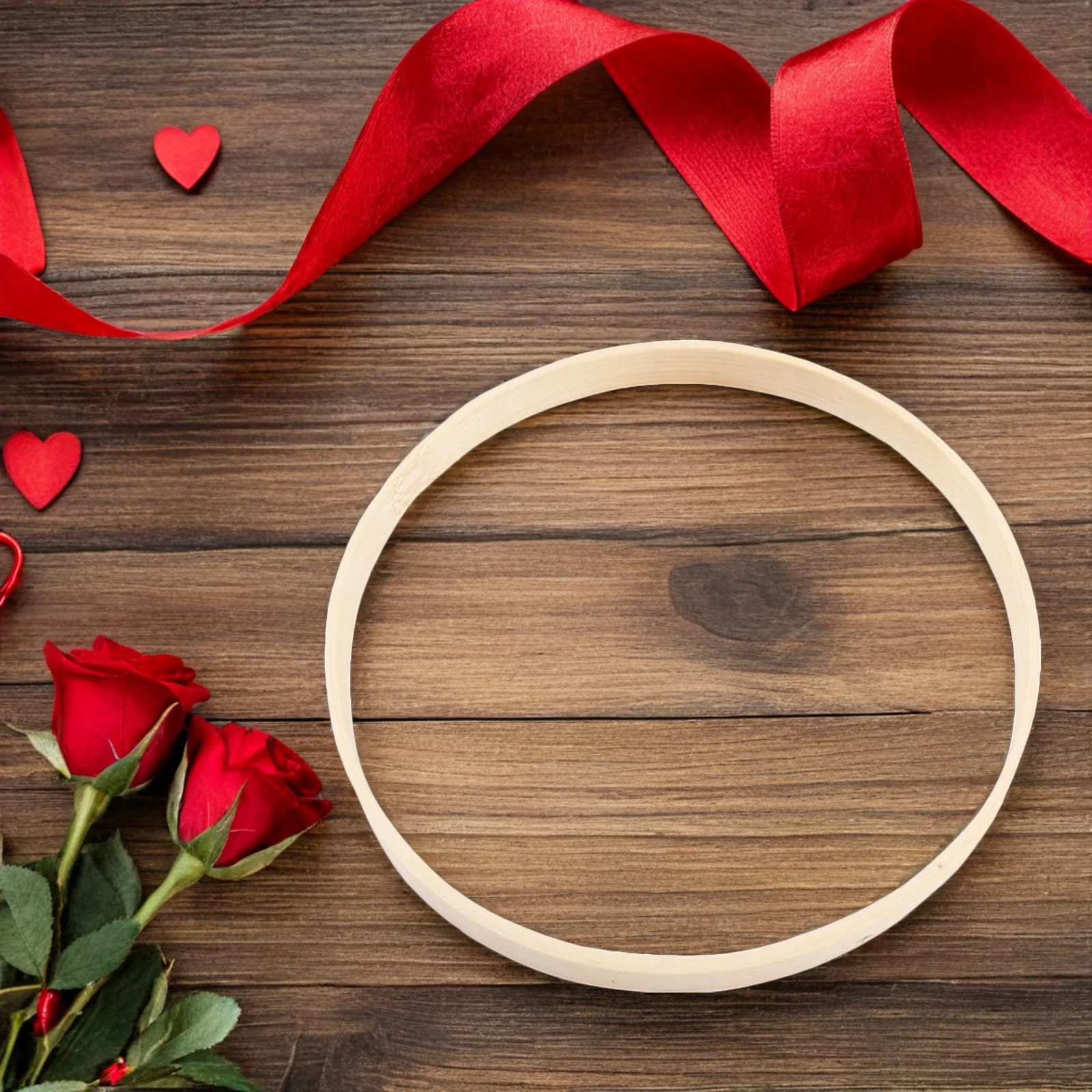 

6Pcs Bamboo Floral Hoops 20Cm: Wooden Wreath Craft Rings for DIY Dream Catcher Macrame Wall Hanging Wedding Decor