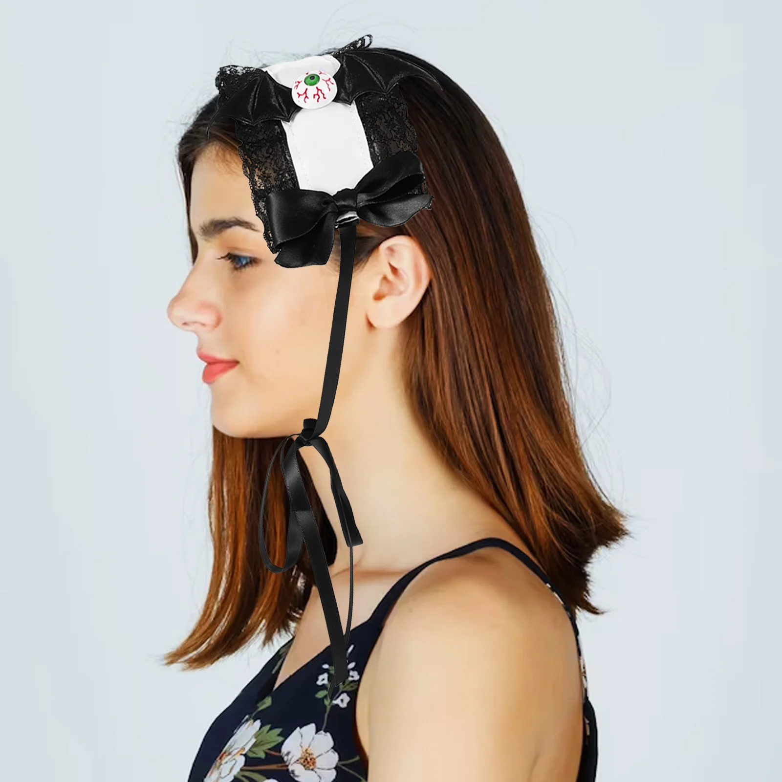 

Halloween Bat Fabric Headband Creative Handmade Party Hair Decoration Adults Fabric Hairband Cosplay Accessory