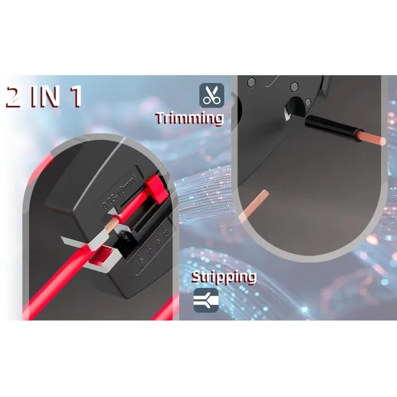 Automatic Wire Stripping Pliers Professional Adjustable Cable Shears Light Electrical Tool for Electrician DIY Repair Work