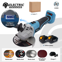 Electric Goddess 125mm Brushless Angle Grinder Polishing Cutting Machine Electric Woodworking Power Tools for Makita 18V Battery