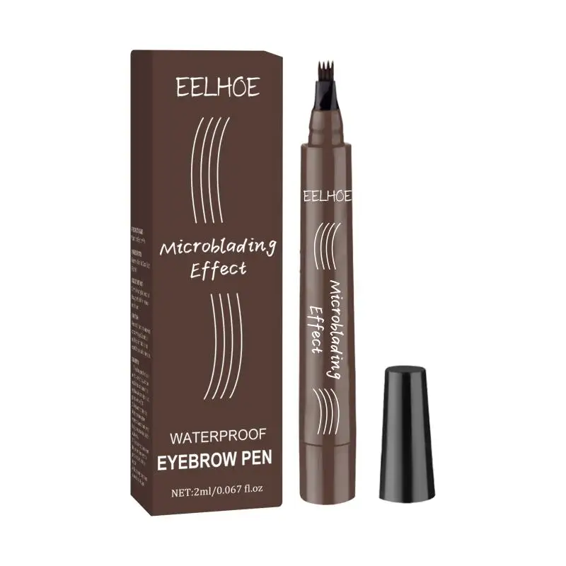 Eelhoe Four Pronged  Eyebrow Pencil Enhances Eyebrow Shape Water Resistant Sweat Proof Gives A Natural And Full Look