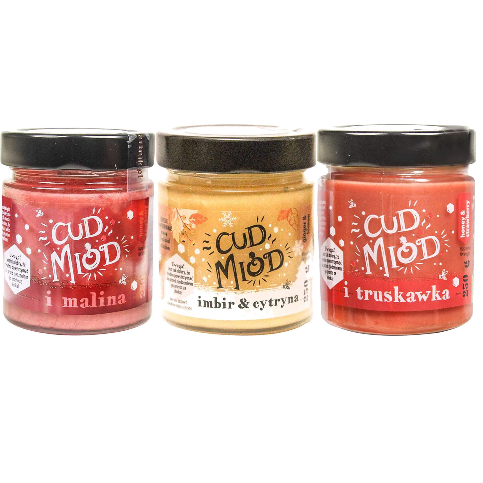 Bartnik Cud Miód Zestaw 3 smaków 250 g x 3 sztuki
