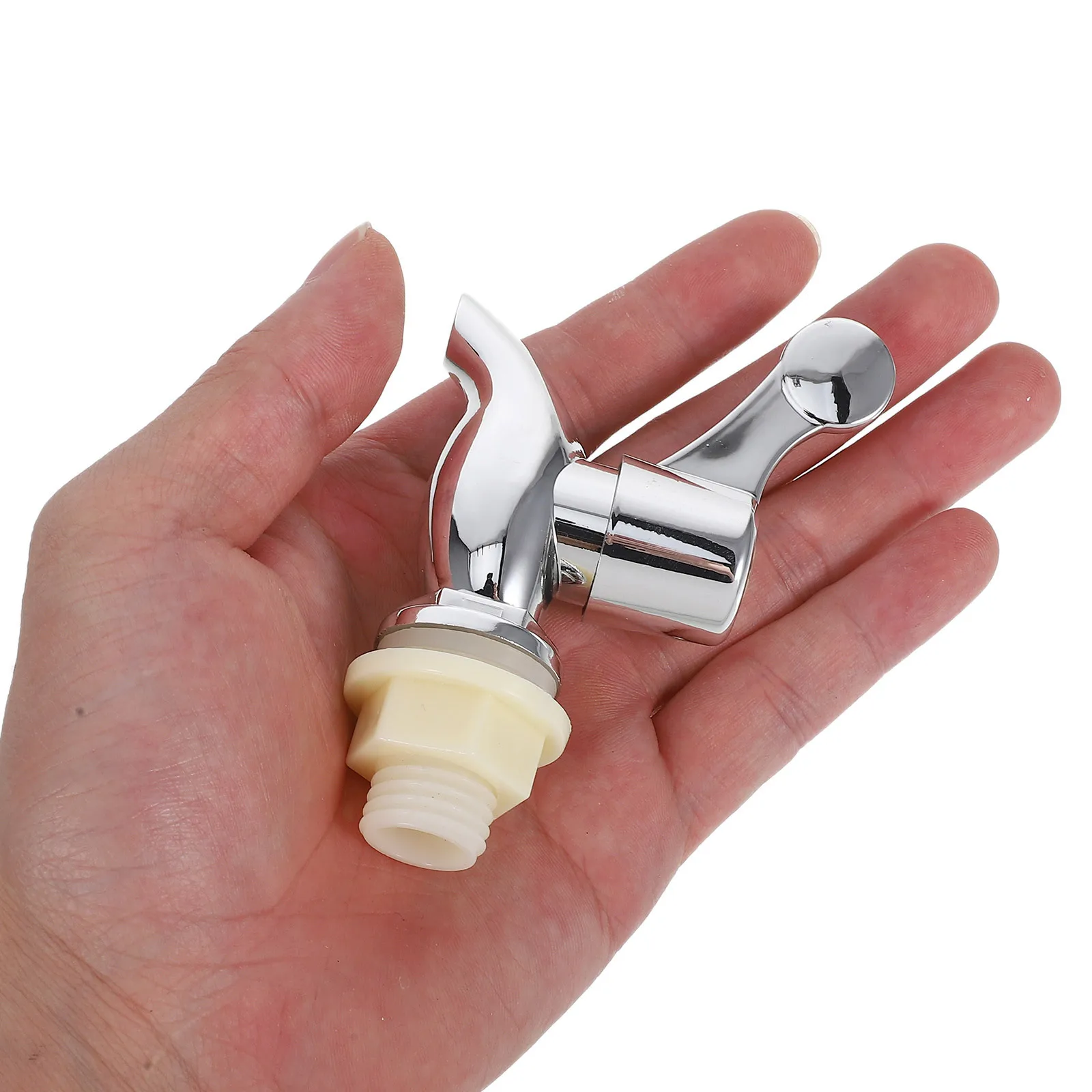 

2Pcs Drink Dispenser Spigot Water Valve Bottle Jug Faucet Home Bar Party Silver 15-18Mm Beverage Dispenser Plastic