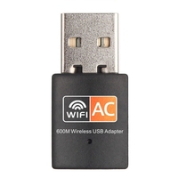 600Mbps Dual-band WiFi Adapter USB Antenna 2.4g 5GHz USB Wifi Adapter Wireless Network Card Adaptador Wifi Receiver Driver Free