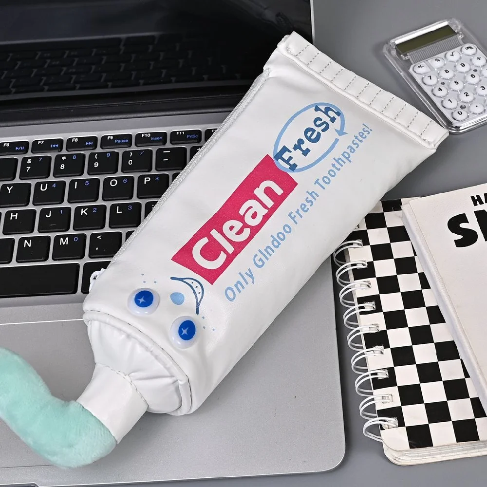 Toothpaste Pencil Case Simulation Funny Creative Large Capacity Cultural And Creative Display Supplies Student Desktop Stationer - view 5