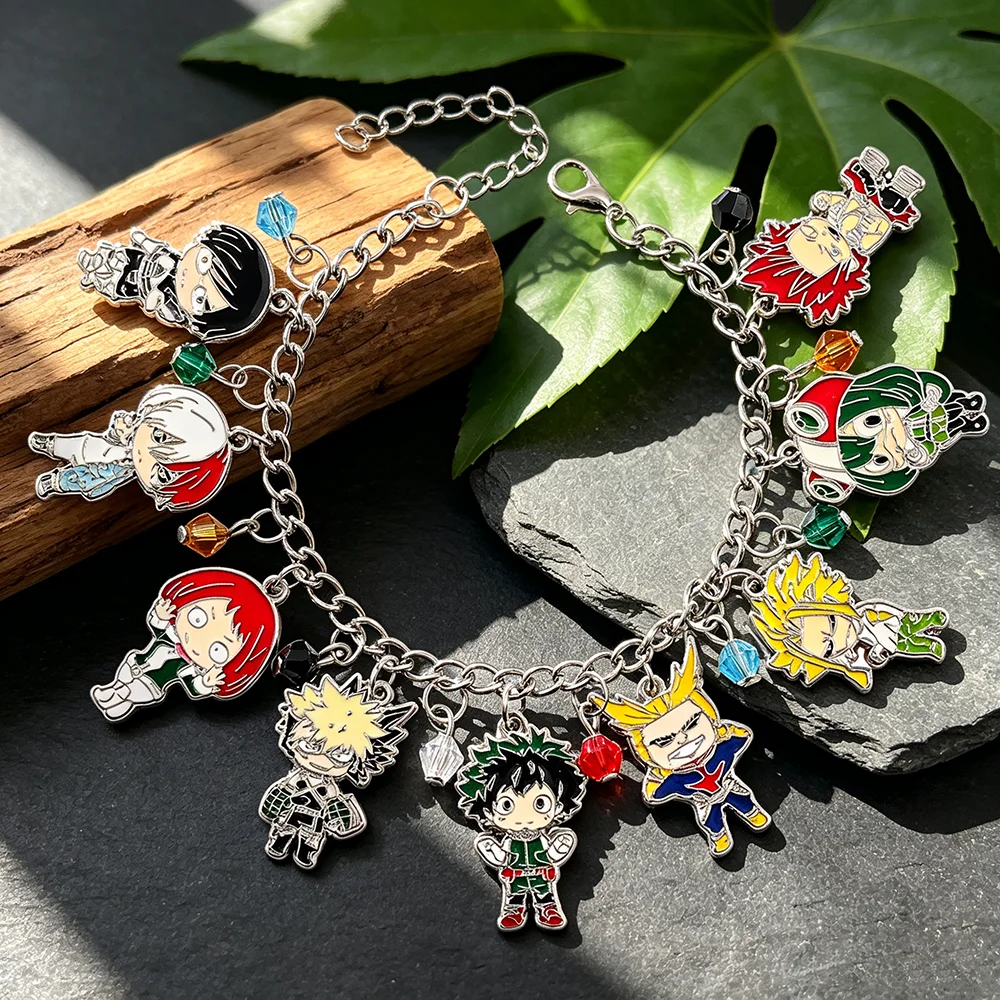 Handmade Enamel Pendant Anime My Hero Academia Charm Bracele