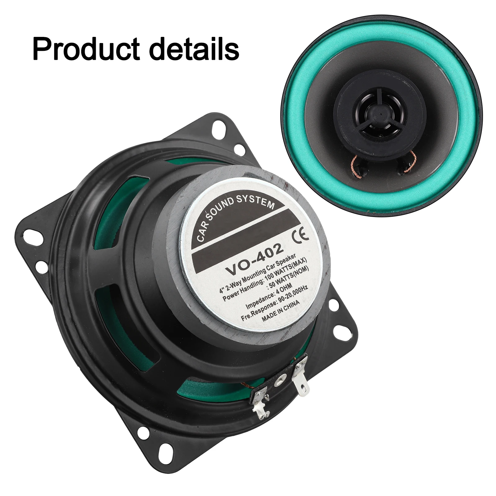 Enhanced Audio System HiFi Car Audio Accurate Sound Reproduction Clear Audio Output Full-Spectrum Sound Iron Shell Construction