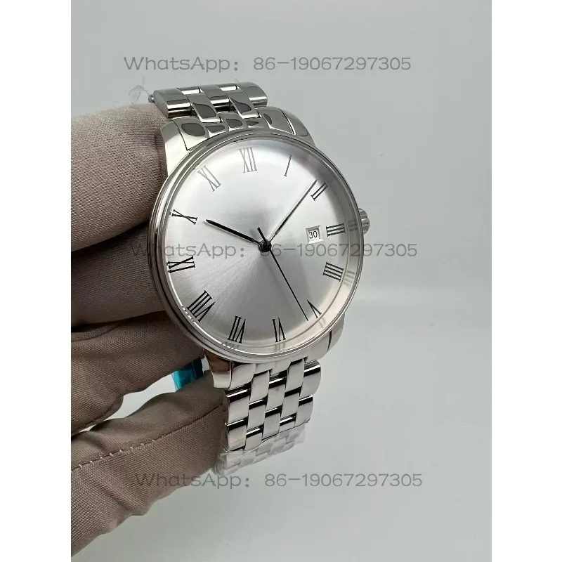 Ultra Thin Automatic Mechanical Watch Single Calendar Dial Men Luxury Gift Wristwatch