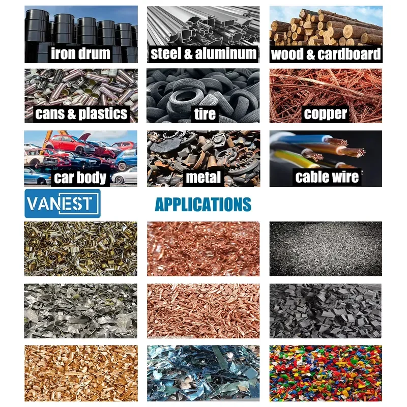 Crusher V-EBK600 RDF & SRF Pre-Shredder for Waste-to-Energy Plants | 11kW Motor, High Throughput (150-400kg/h)
