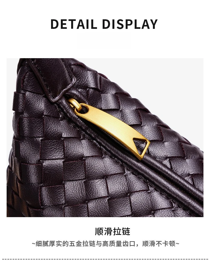Beliebte Handgewebte Damenhandtasche, Lässige Modische Schulter-Lunchbox-Tasche, Unterarm-Handtasche für Damen – Detail 9