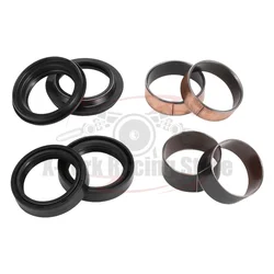 Front Fork Bushings Dust Oils Seal Rebuild Kit For Kawasaki ninja400 2018-2023  KLE300 VERSYS-X 2017-2022 Front Tube Bush Seals
