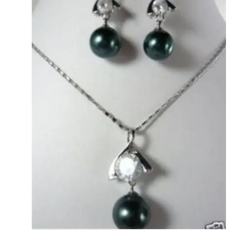 

new hot Charming shell pearl Jewelry necklace/pendant earring sets