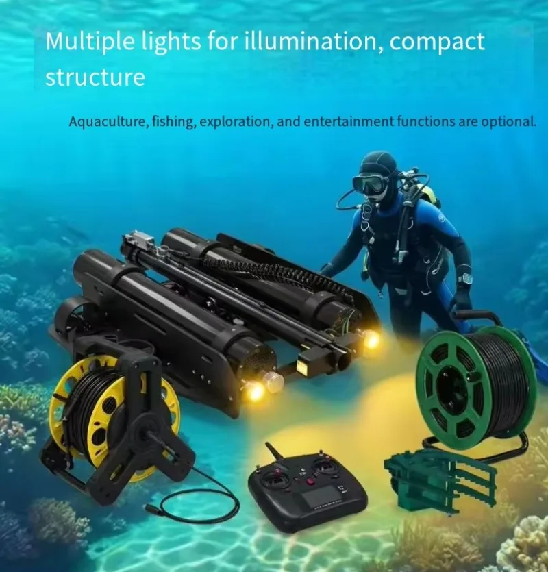 Underwater Fishing Drone Fish Search Robot Made in China, Equipped with HD Camera and Sonar Detector for Anglers