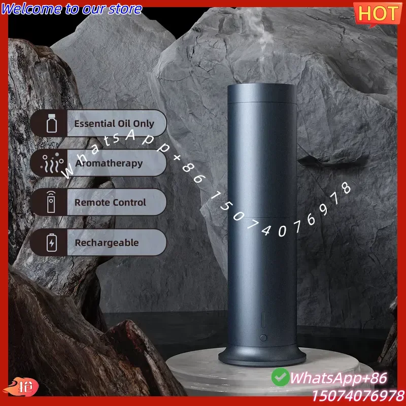 2026New High-end Aluminum Hotel Lobby Office Rechargeable Wireless Tower Scent Air Fragrance Machine Aromas Essential Oil