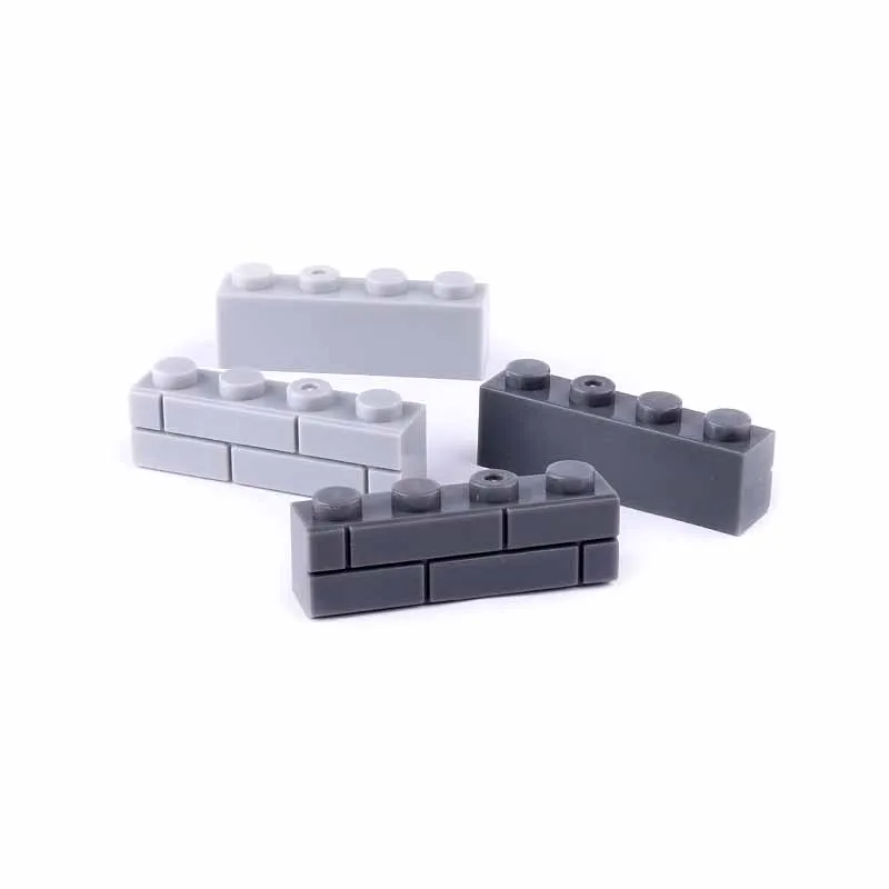 Building Blocks Figures Bricks 1x2 1x4  2x2 Dots Corner Wall Size 98283 15533  House DIY Accessories 10pcs/LOT