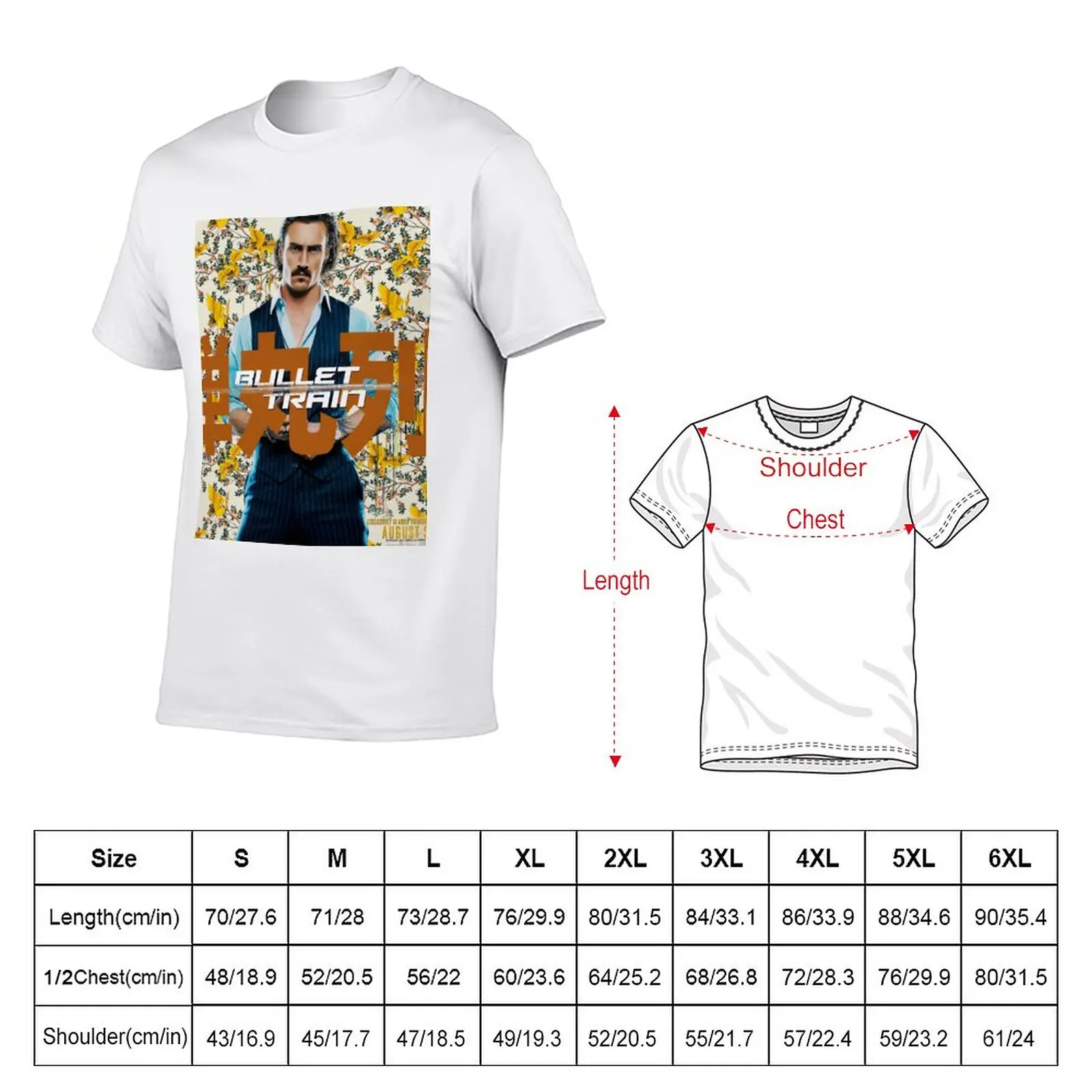 New Bullet Train Tangerine T-Shirt tops Blouse blank t shirts summer clothes plain t shirts men