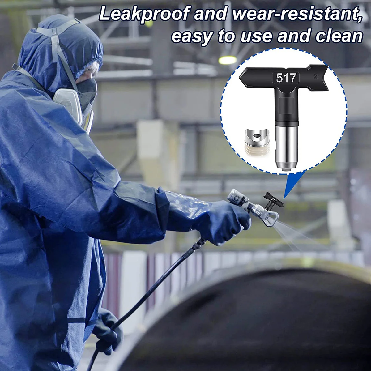 6 наконечников для распылителя, двусторонний наконечник для распылителя без воздуха, черные наконечники для распылителя краски без воздуха (209 211 313 415 517 623)