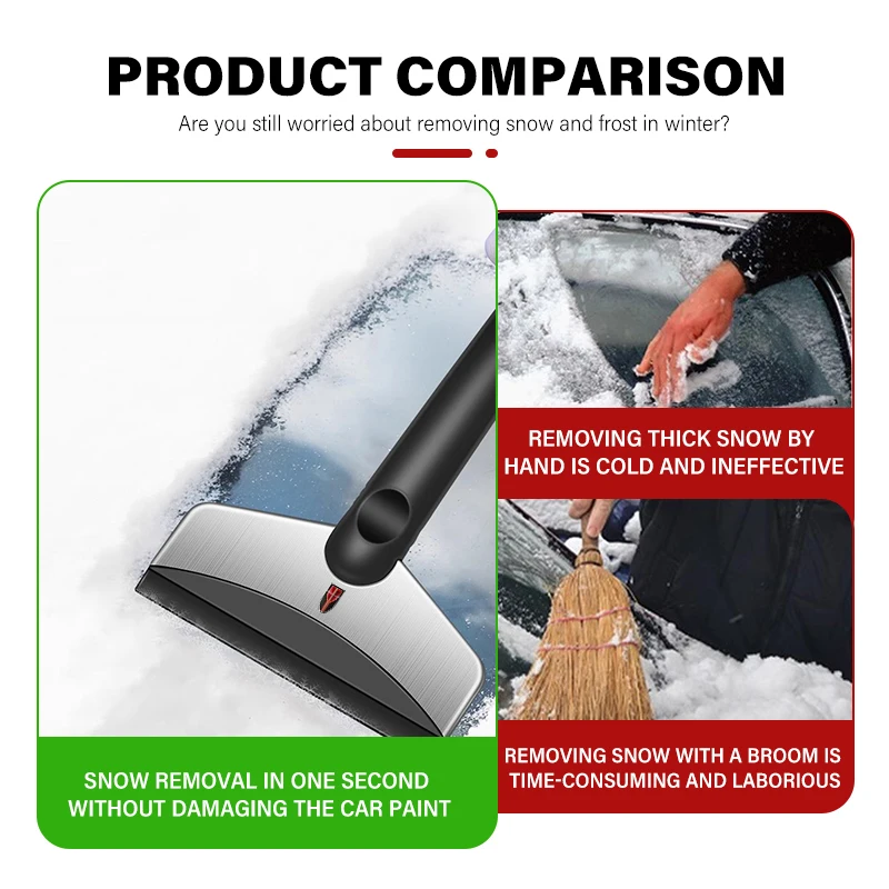 Car Windshield Snow Removal Scraper Dismantling Window Ice Clean Tool For Hong Qi FAW Red Flag E-HS3 HS5 HS7 HS9 H5 H7 H9 - view 2