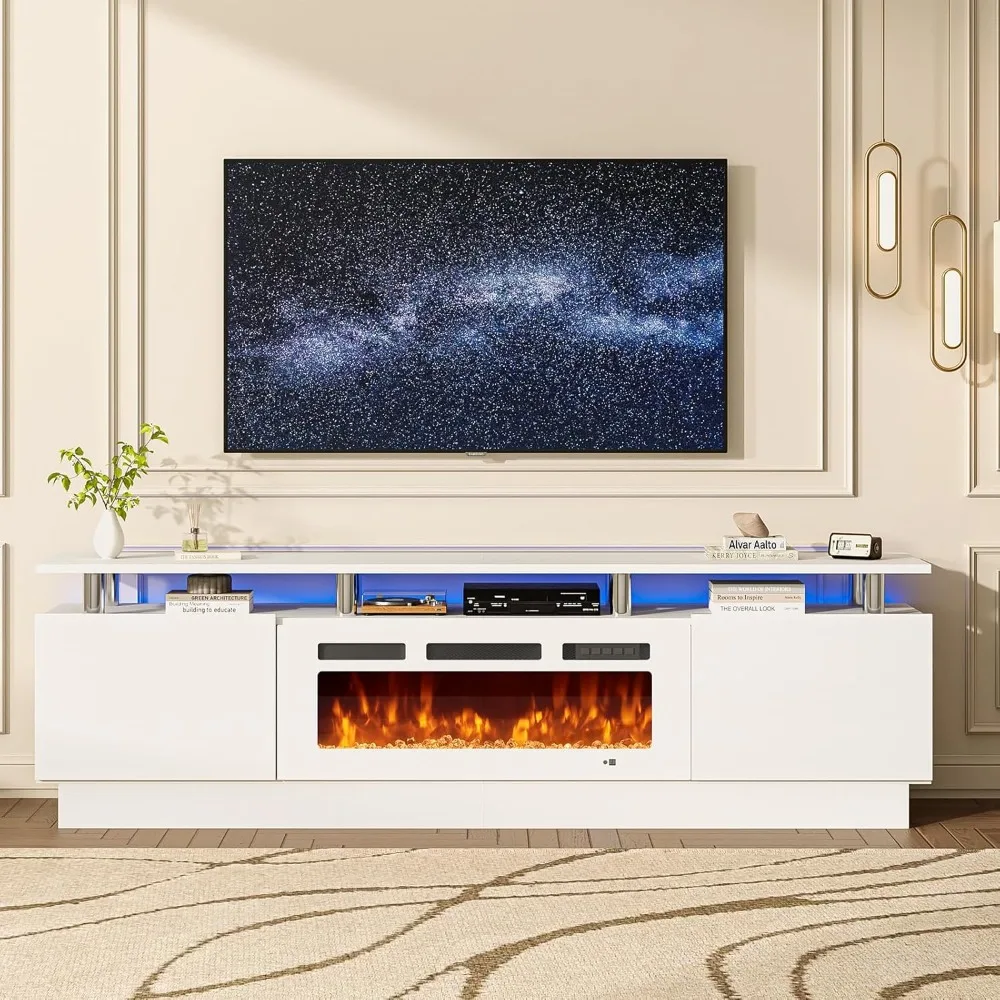80" Fireplace Tv St… - image