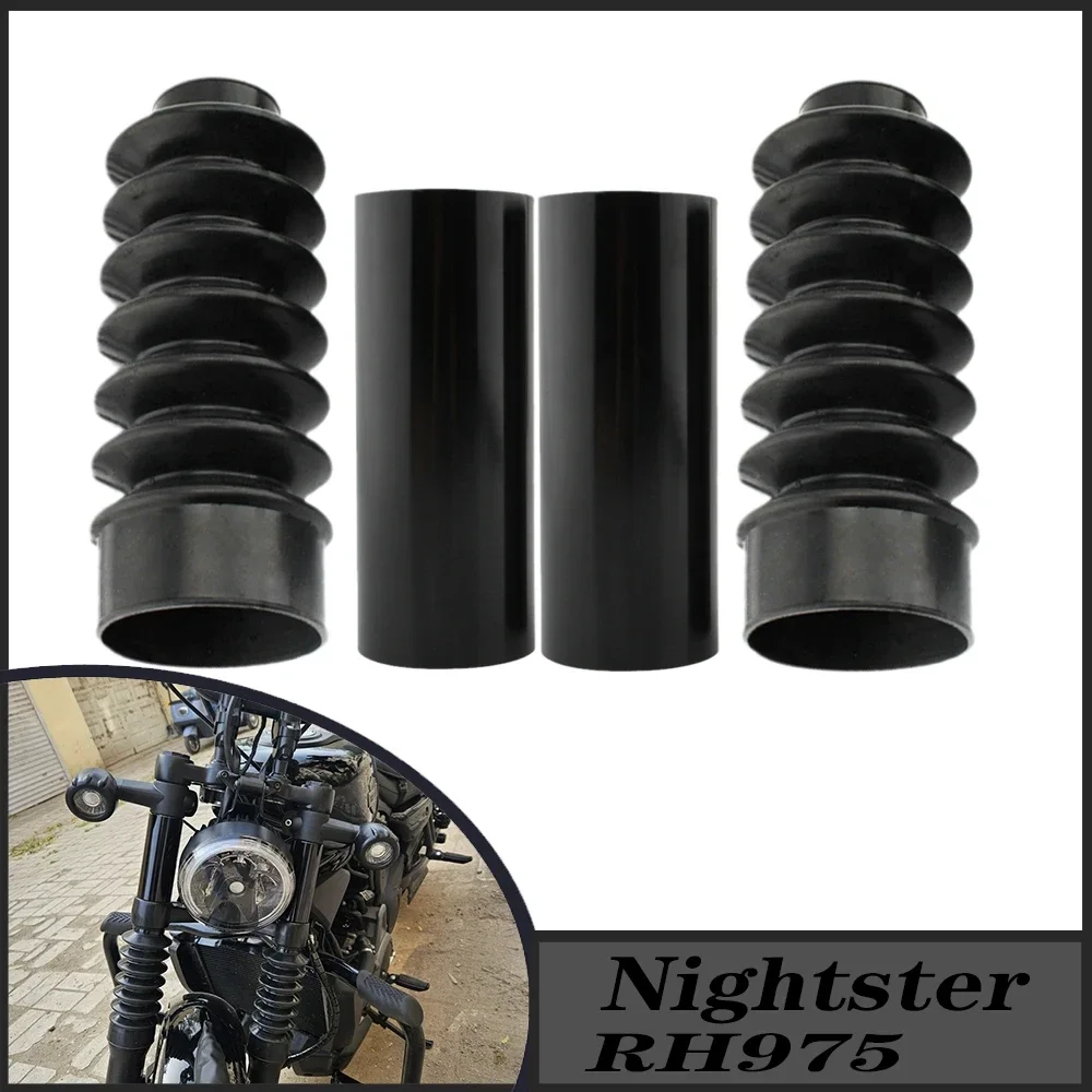 

FOR Harley Davidson Nightster 975 RH975 2022 2023 Motorcycle Front Fork Dust Boots Shock Absorber Protectors RH 975 New
