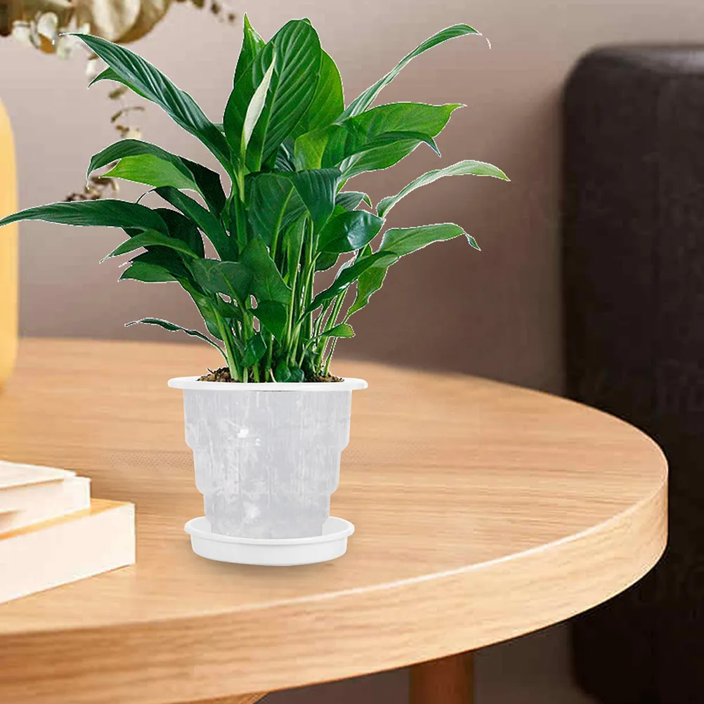 1Set Transparent Breathable Orchid Pot PP Plastic Root Aeration Planter for Orchids Succulents Vegetables Clear View Growth