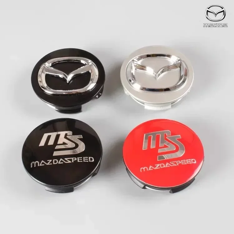 4pcs 56mm Wheel Center Cap Logo Hub Cover Badge Emblem For Mazda 6 3 CX5 2 CX7 Demio Atenza Axela MX30 CX30 CX3 CX9 MX5 RX8 RX7