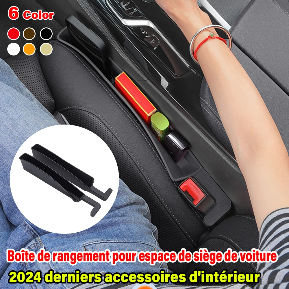 

2024 New 2PCS Car Seat Gap Storage Box Fill Auto Seat Gaps To Prevent Cell Phones From Falling Universal Tool Kit Accessories