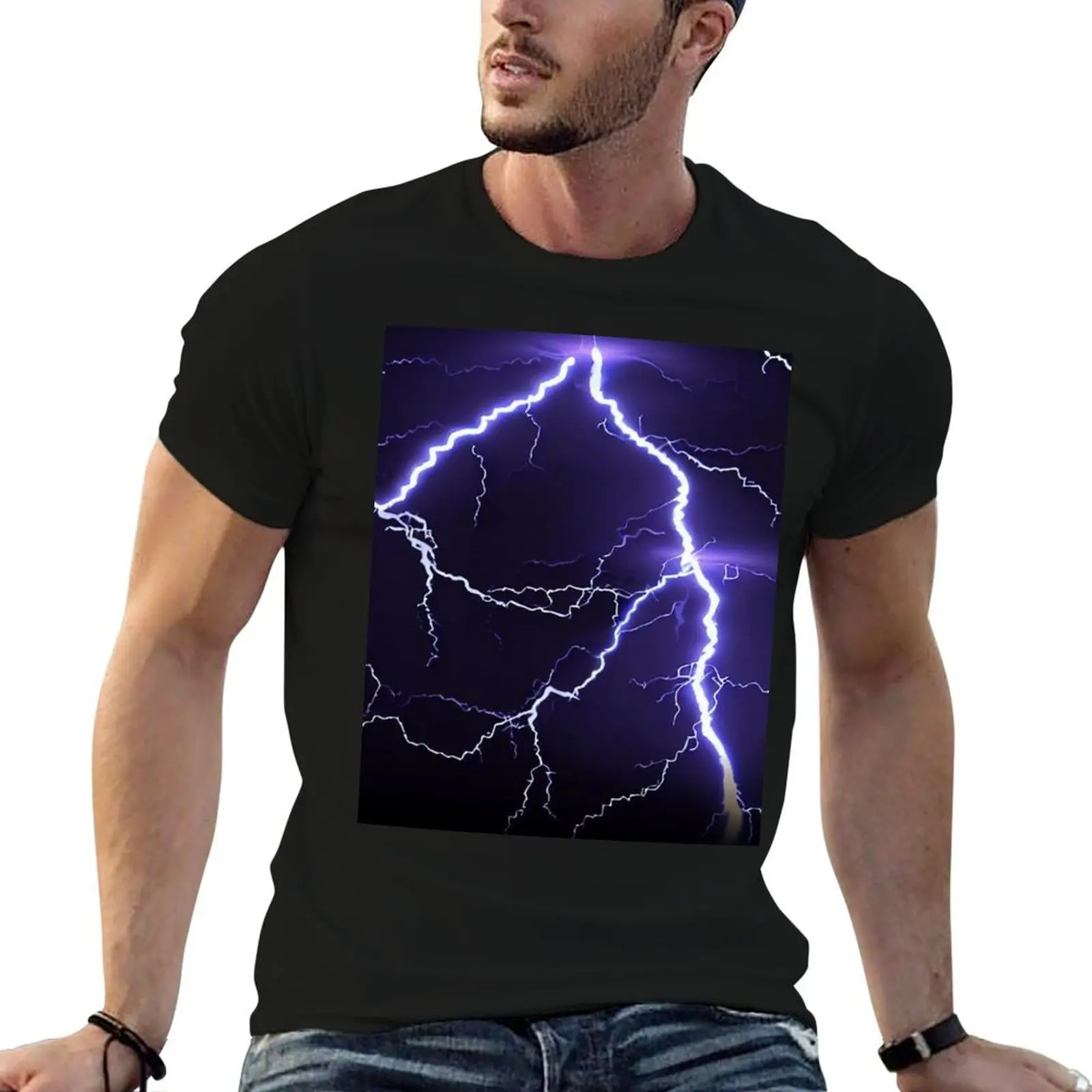 

The Lightning Bolt Effect T-Shirt t shirts for man pack white cotton t shirt pack T-Shirt