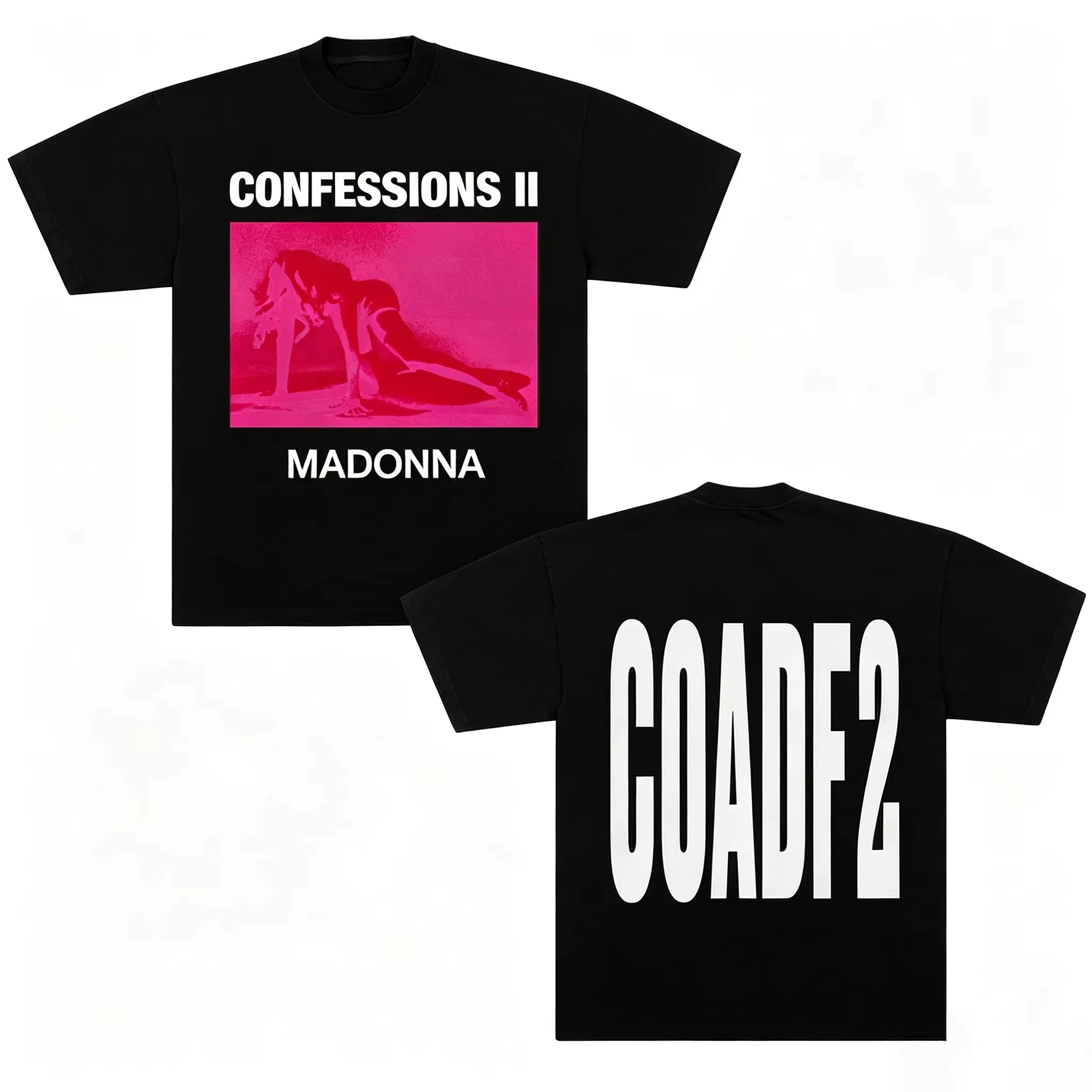 2026 Summer Madonna Confessions II Album T-Shirt Fashion Leisure Suitable for Both Men and Women